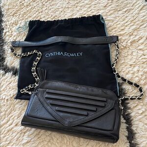 Cynthia Rowley Black Crossbody Bag with Chain Strap